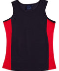 Winning Spirit Casual Wear Navy/Red / 10 WINNING SPIRIT TEAMMATE SINGLET Ladies  TS17