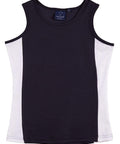 Winning Spirit Casual Wear Navy/White / 10 WINNING SPIRIT TEAMMATE SINGLET Ladies  TS17