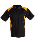 WINNING SPIRIT Winner Men's polo shirt PS31 Casual Wear Winning Spirit Black/Gold XS 