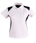 WINNING SPIRIT WINNER POLO Ladies' PS32A Casual Wear Winning Spirit White/Navy 8 