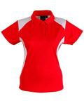 WINNING SPIRIT WINNER POLO Ladies' PS32A Casual Wear Winning Spirit Red/White 8 