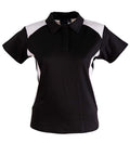 WINNING SPIRIT WINNER POLO Ladies' PS32A Casual Wear Winning Spirit Black/White 8 