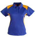 WINNING SPIRIT WINNER POLO Ladies' PS32A Casual Wear Winning Spirit Royal/Gold 8 