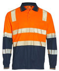 Winning Spirit unisex TRUEDRY® biomotion segmented safety polo SW74 Work Wear Winning Spirit Orange/Navy 2XS 