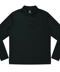 Aussie Pacific Botany Men's Long Sleeve Polo Shirt 1316 Casual Wear Aussie Pacific Black S 