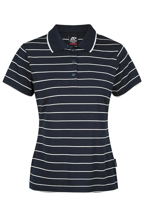 Aussie Pacific Vaucluse Lady Polos 2324  Aussie Pacific NAVY/WHITE 6 
