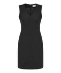 Biz Corporates Womens Sleeveless V Neck Dress 34021 - Flash Uniforms 