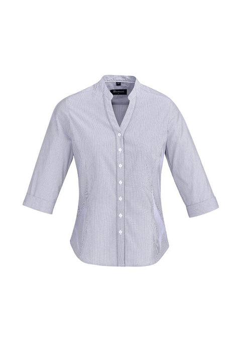 Biz Corporates Bordeaux Womens 3/4 Sleeve Shirt 40114 - Flash Uniforms 