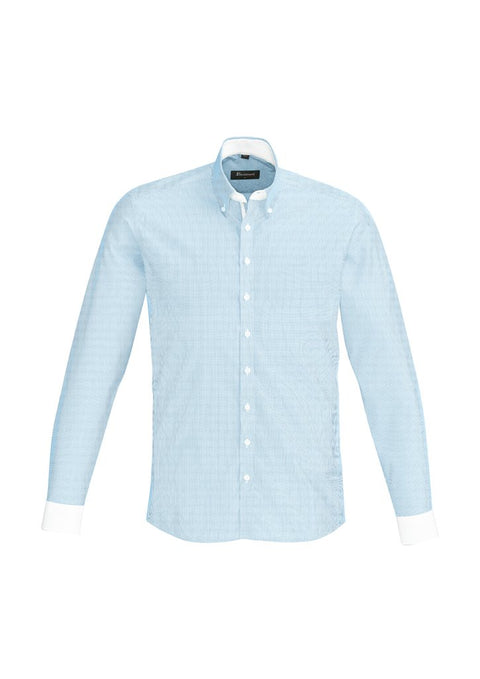 Biz Corporates Fifth Avenue Mens Long Sleeve Shirt 40120 - Flash Uniforms 