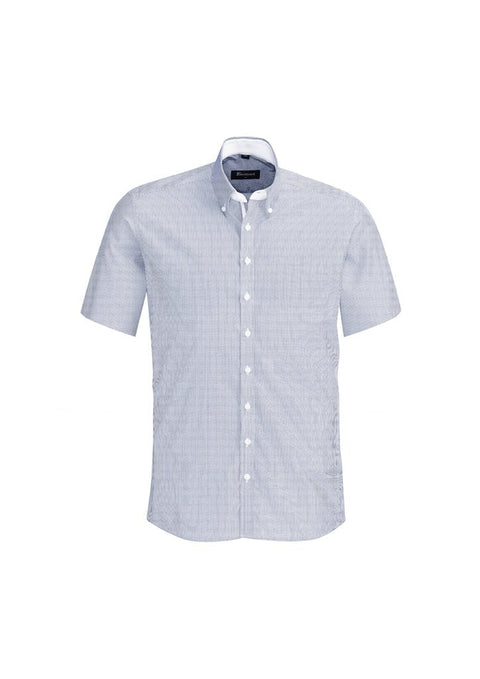 Biz Corporates Fifth Avenue Mens Short Sleeve Shirt 40122 - Flash Uniforms 