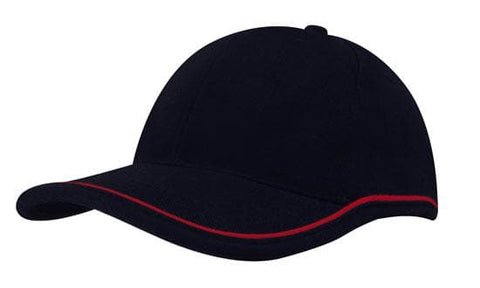 Headwear Bhc W/piping Crown & Peak Cap X12 - 4047