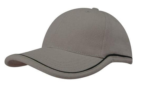 Headwear Bhc W/piping Crown & Peak Cap X12 - 4047