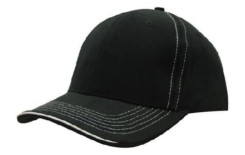 Headwear Cap With Contrast Sts & Sandwich X12 - 4097