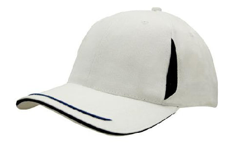 Headwear Cap With Crown Inserts & Sandwich X12 - 4098