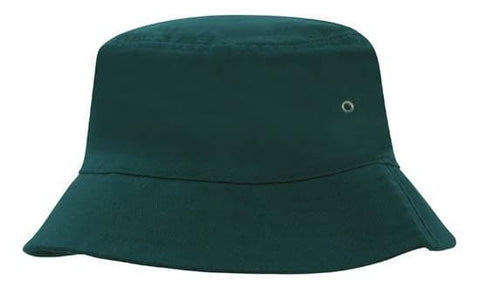 Headwear Bucket Hat With Sandwich Trim Brushed Heavy Sports Twill  *no Sandwich* X12