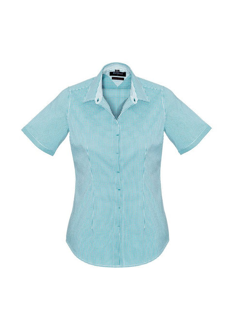 Biz Corporates Newport Womens Short Sleeve Shirt 42512 - Flash Uniforms 