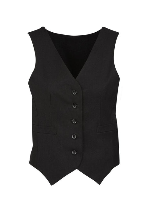 Biz Corporates Womens Peaked Vest with Knitted Back 50111 - Flash Uniforms 