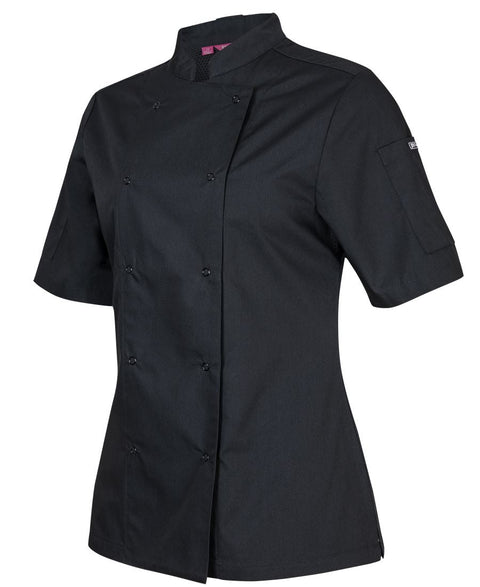 Jb's Women’s Short Sleeve Button Chef Jacket 5CJS1