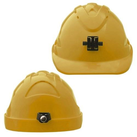 Pro Choice Hard Hat (V9) - Unvented, 6 Point Push-lock Harness C/w Lamp Bracket - HH9LB