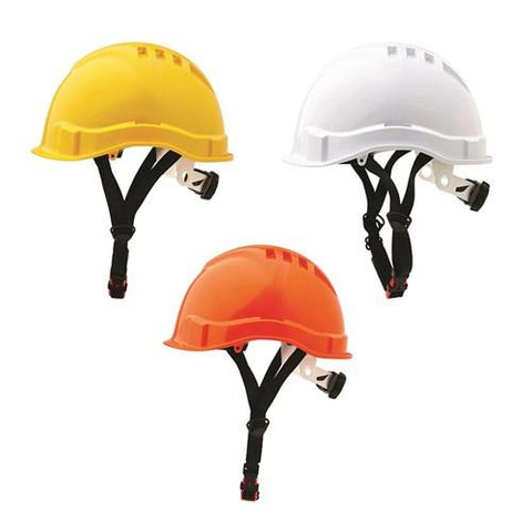 Pro Choice Airborne Hard Hat Vented Micro Peak, 6 Point Ratchet Harness - HHV6MP