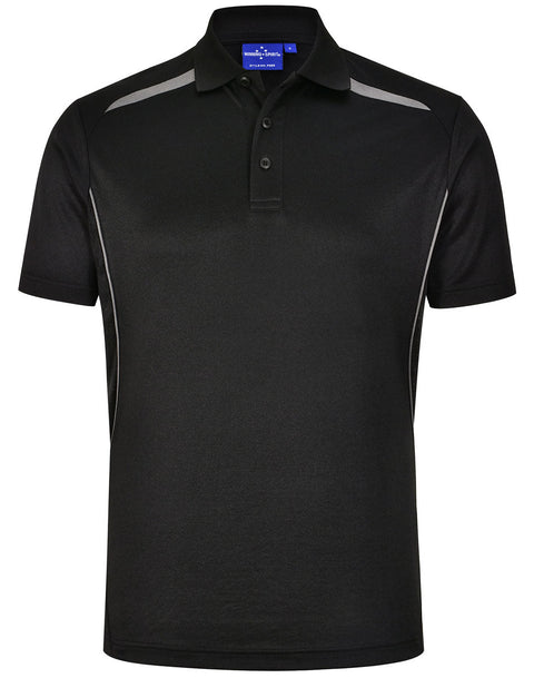Winning Spirit Men's Sustainable Poly-Cotton Contrast Polo PS93