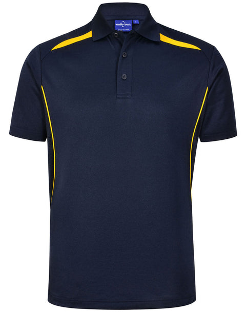 Winning Spirit Men's Sustainable Poly-Cotton Contrast Polo Shirt PS93