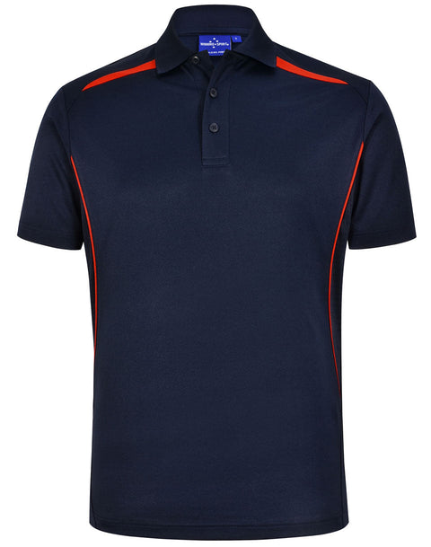 Winning Spirit Men's Sustainable Poly-Cotton Contrast Polo Shirt PS93