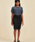 Biz Collection Traveller Womens Chino Corporate Skirt RGS264L - Flash Uniforms 