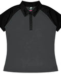 Aussie Pacific Manly Lady Polos 2318  Aussie Pacific CHARCOAL/BLACK 6 