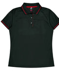 Aussie Pacific Cottesloe Lady Polo Shirt 2319  Aussie Pacific BLACK/RED 6 
