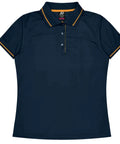Aussie Pacific Cottesloe Lady Polo Shirt 2319  Aussie Pacific NAVY/GOLD 6 