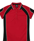 Aussie Pacific Ladies Murray Polo Shirt 2300 Casual Wear Aussie Pacific Red/Black/White 8 
