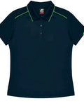 Aussie Pacific Currumbin Lady Polo Shirt 2320  Aussie Pacific NAVY/KAWA GREEN 6 