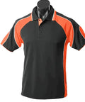Aussie Pacific Murray Junior School Uniform Polo Shirt 3300 Casual Wear Aussie Pacific Black/Orange/White 6 