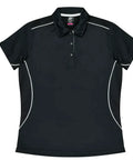Aussie Pacific Kuranda Lady Polo Shirt 2323  Aussie Pacific BLACK/WHITE 6 