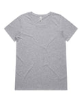 As Colour Casual Wear GREY MARLE / XSM As Colour Women's shallow scoop tee 4011