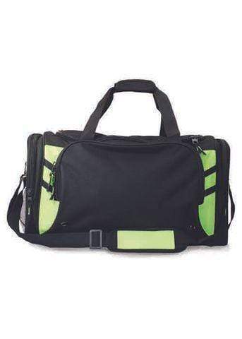 Aussie Pacific Active Wear Black/Neon Green AUSSIE PACIFIC tasman sports bag tasman sports bag 4001