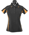 Aussie Pacific Eureka Ladies Polo Shirt 2304 Casual Wear Aussie Pacific Black/Gold/Ashe 8 