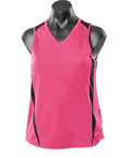 Aussie Pacific Eureka Ladies Singlet 2104 Casual Wear Aussie Pacific Hot Pink/Black 8 