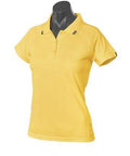 Aussie Pacific Flinders Women's Polo Shirt 2308 Casual Wear Aussie Pacific Canary/Black 6 