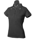 Aussie Pacific Flinders Women's Polo Shirt 2308 Casual Wear Aussie Pacific Black/White 6 