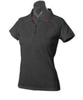 Aussie Pacific Flinders Women's Polo Shirt 2308 Casual Wear Aussie Pacific Black/Red 6 