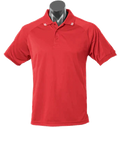Aussie Pacific Flinders Men's Polo Shirt 1308 Casual Wear Aussie Pacific Red/White S 