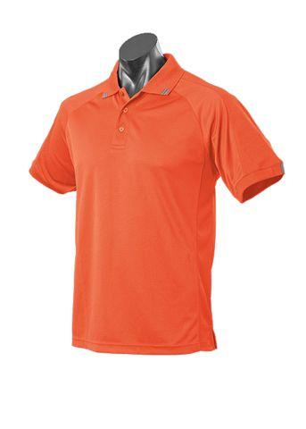 Aussie Pacific Flinders Men's Polo Shirt 1308 Casual Wear Aussie Pacific Orange/Slate S 