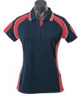 Aussie Pacific Ladies Murray Polo Shirt 2300 Casual Wear Aussie Pacific Navy/Red/White 8 