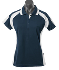 Aussie Pacific Ladies Murray Polo Shirt 2300 Casual Wear Aussie Pacific Navy/White/Ashe 8 