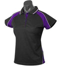 Aussie Pacific Ladie's Panorama Polo Shirt 2309 Casual Wear Aussie Pacific Black/Purple/White 6 