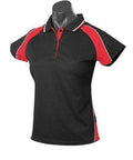 Aussie Pacific Ladie's Panorama Polo Shirt 2309 Casual Wear Aussie Pacific Black/Red/White 6 