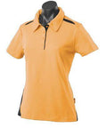 Aussie Pacific Ladies Paterson Polo Shirt 2305 Casual Wear Aussie Pacific Gold/Black 6 