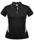 Aussie Pacific Ladies Tasman Polo Shirt 2311 Casual Wear Aussie Pacific Black/Ashe 6 